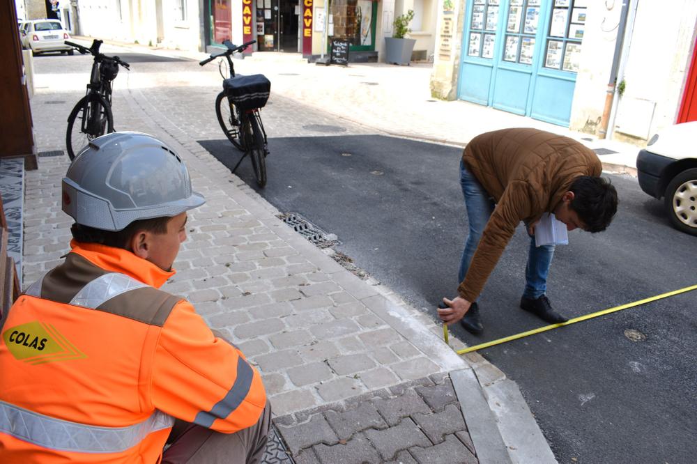 Travaux rue de la Halle Fouras